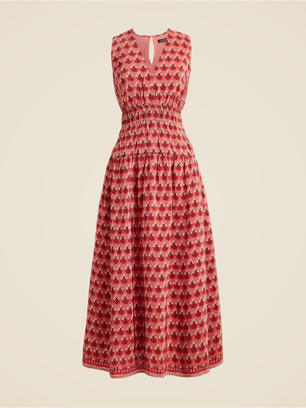 J. Crew, Jcrew, J crew - maxi dress Hyacinth dress in- print crepe de chine - XL
